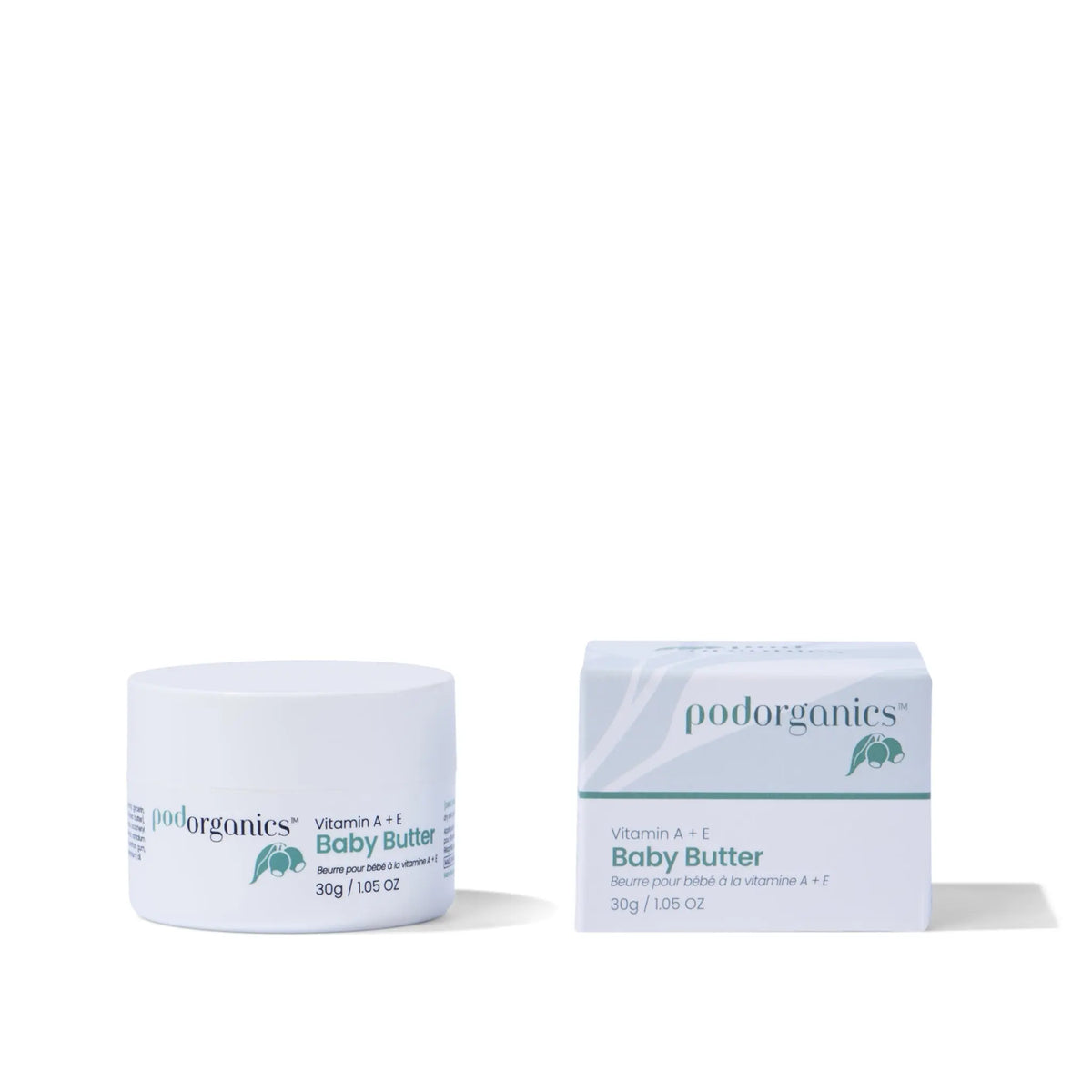 Pod Organics Vitamin A+E Baby Butter, a rich balm for dry, delicate baby skin